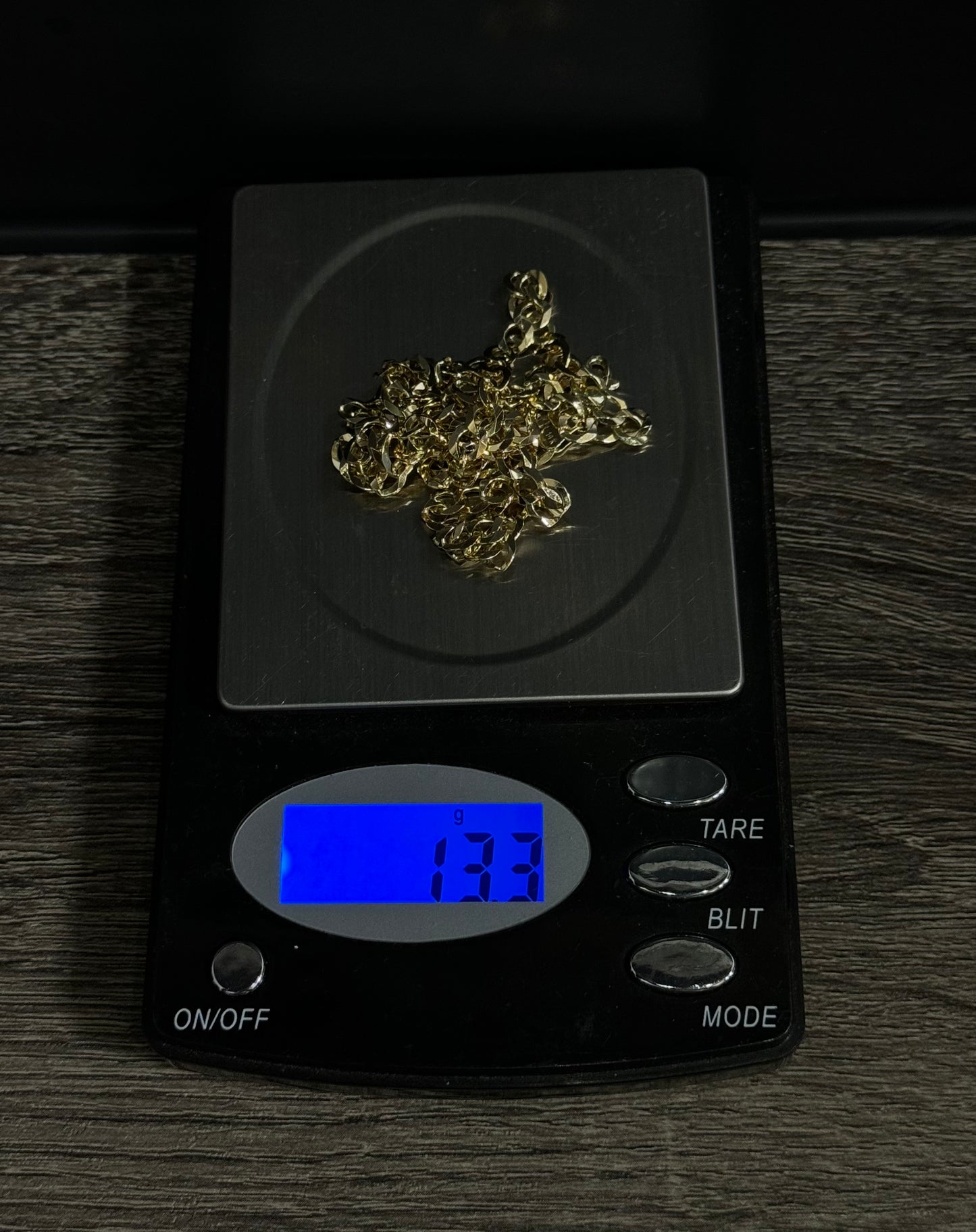 14K Gold Solid Flat Miami Cuban Link Chain & 14K Gold Dragon Pendant