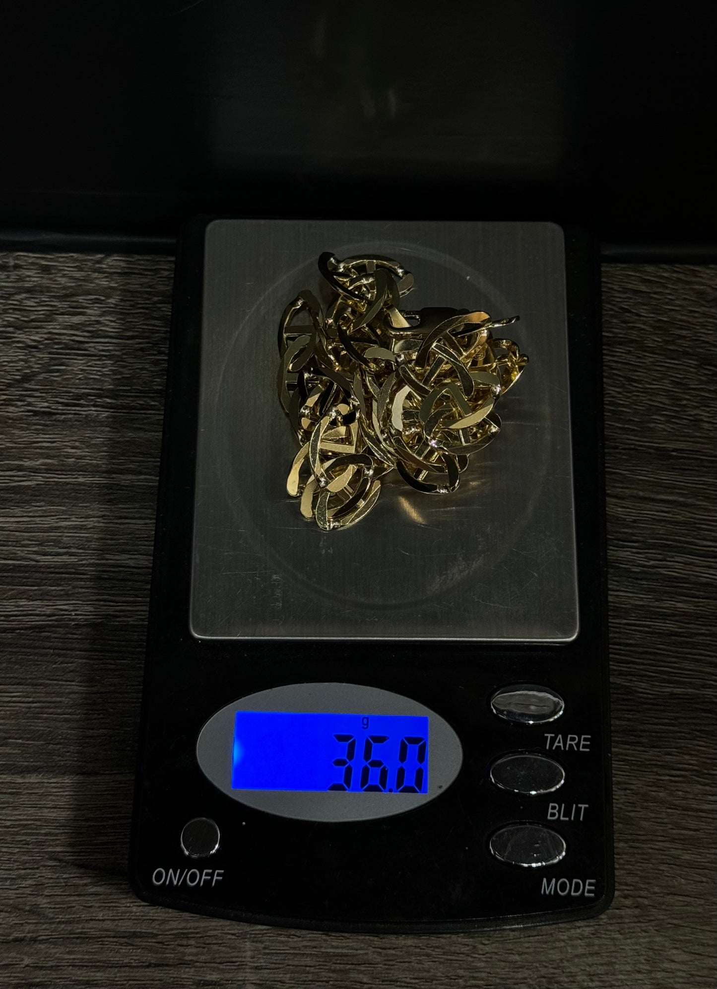 10K Gold Semi-Solid Flat Gucci Link Chain