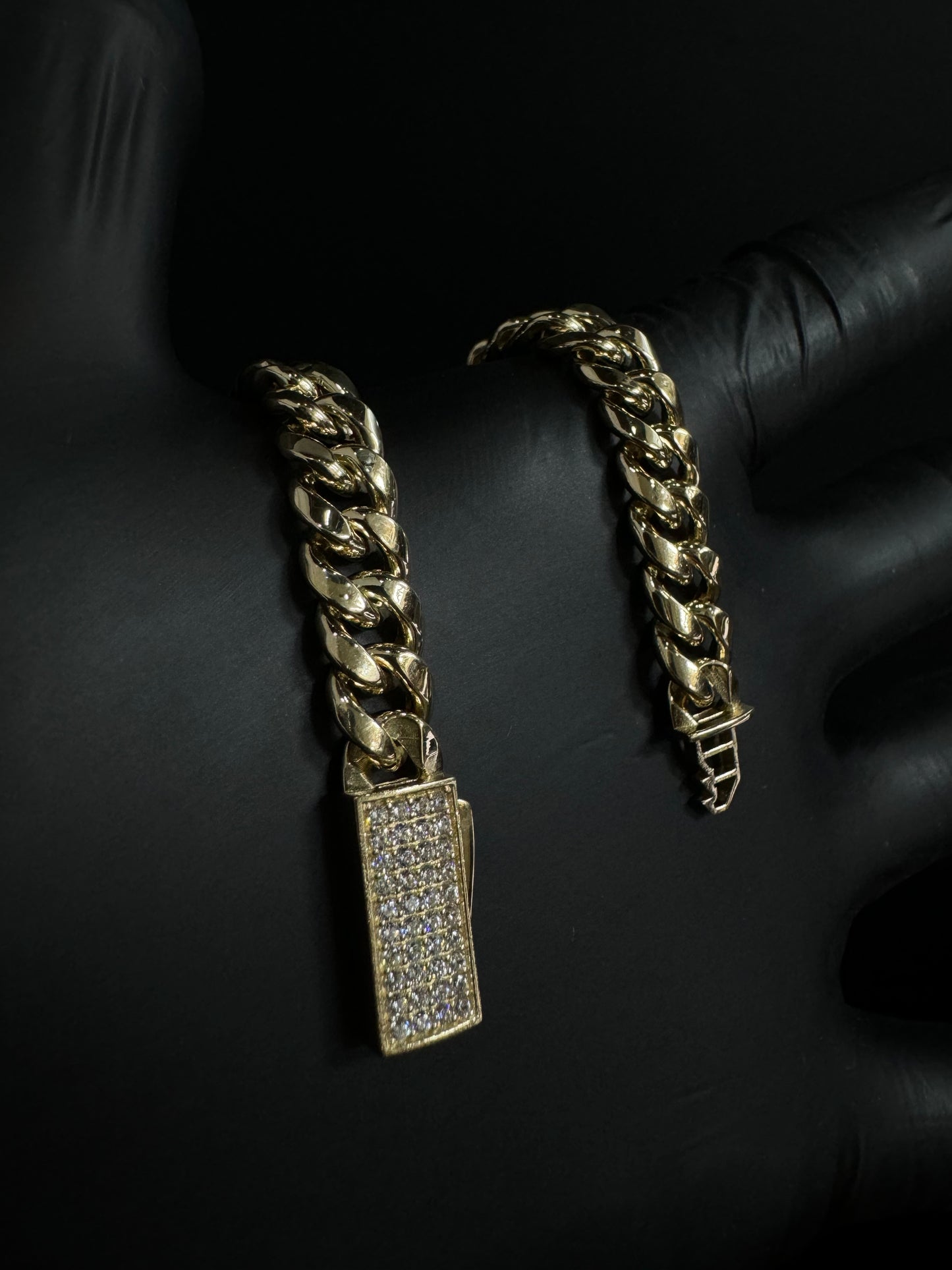 14k Gold Miami Cuban Link Ankle Bracelet