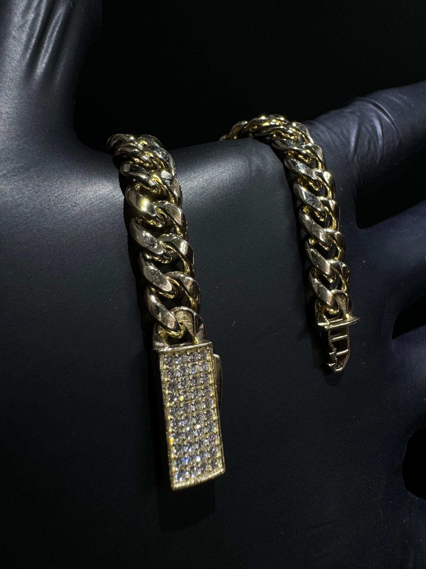 14k Gold Miami Cuban Link Ankle Bracelet