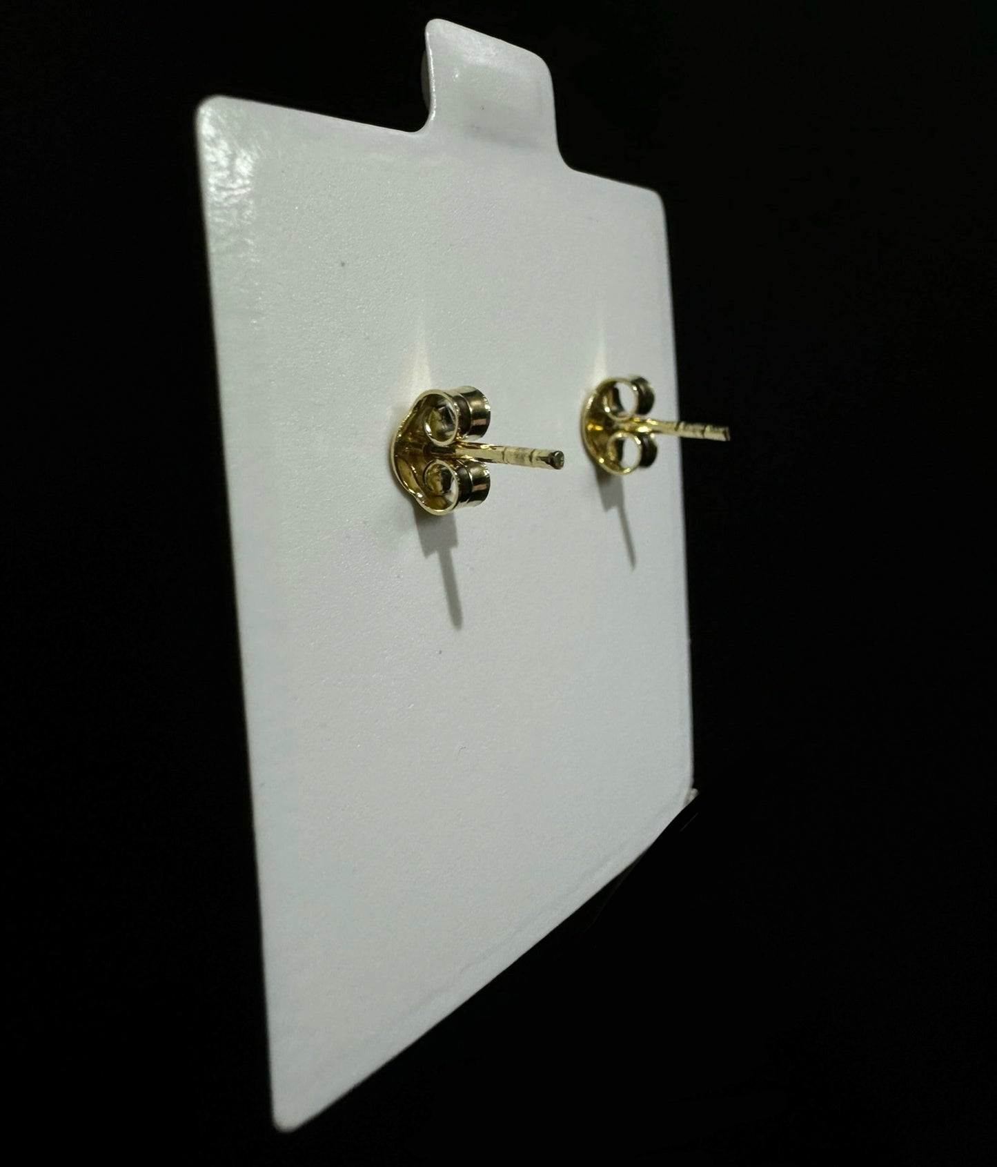 14K Gold Heart Shape Stud Earrings