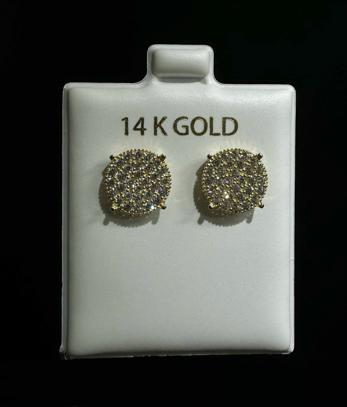14k Gold Honeycomb Set Earrings
