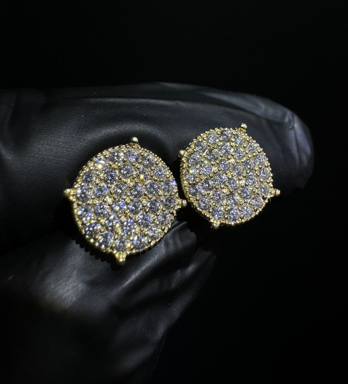14k Gold Honeycomb Set Earrings