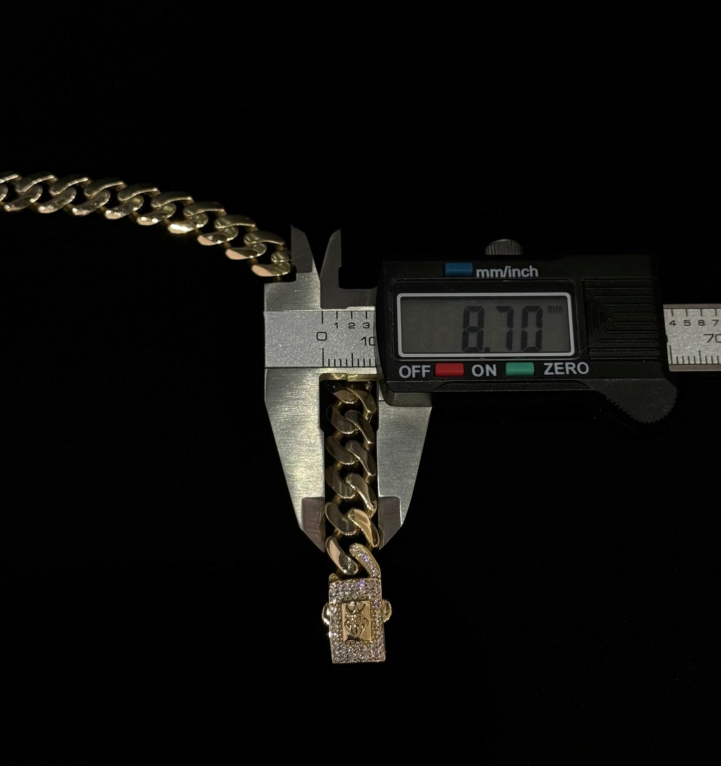 14K Gold Semi-Solid Monaco Style Ankle Bracelet