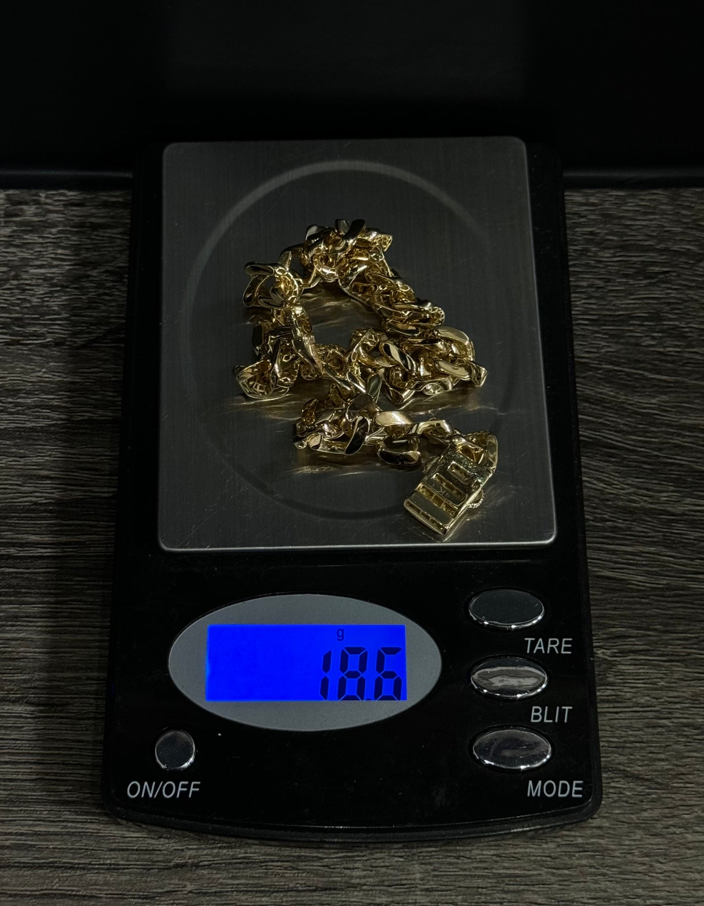 14K Gold Semi-Solid Monaco Style Ankle Bracelet